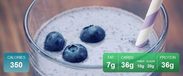 Blueberry Greek Yogurt Smoothie - Ground-Based Nutrition