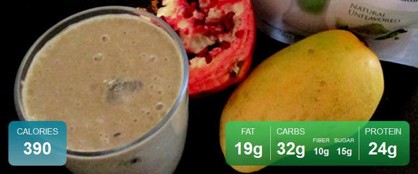Pomegranate Mango Protein Smoothie - Ground-Based Nutrition