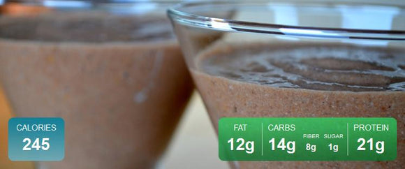 Low Sugar Chocolate Peanut Butter Smoothie