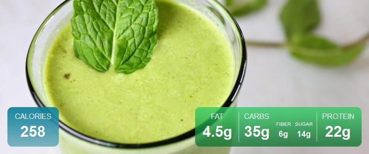 Green Frosty Mint Smoothie
