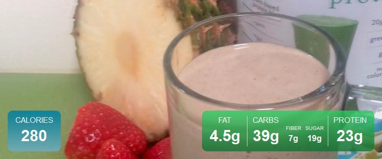 Power-Up Green Tea Fruit Smoothie