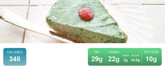 Raspberry Supergreen Cheesecake