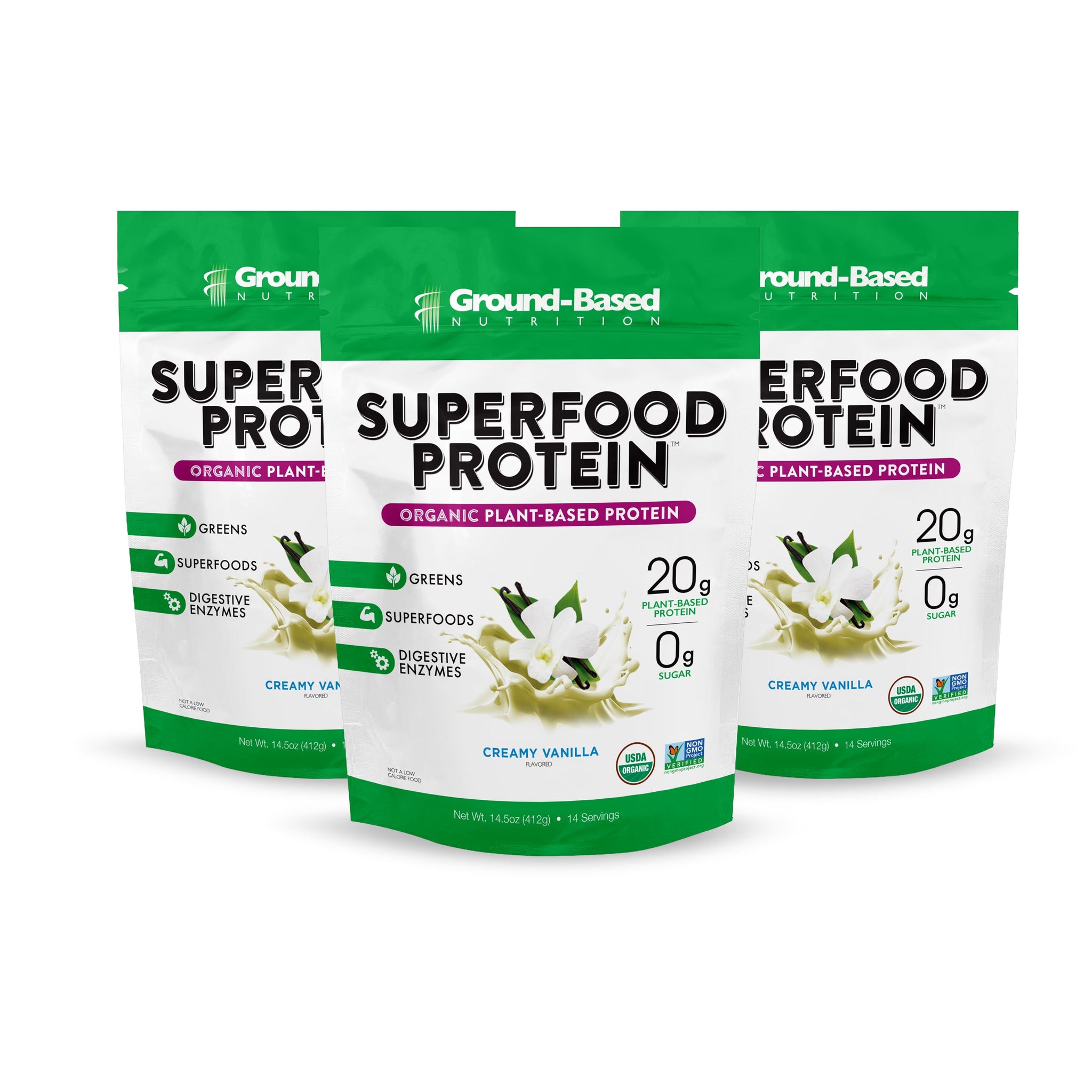 Superfood Protein – 14 Serving Bag - Pack of 3 (2 Delicious Flavors)
